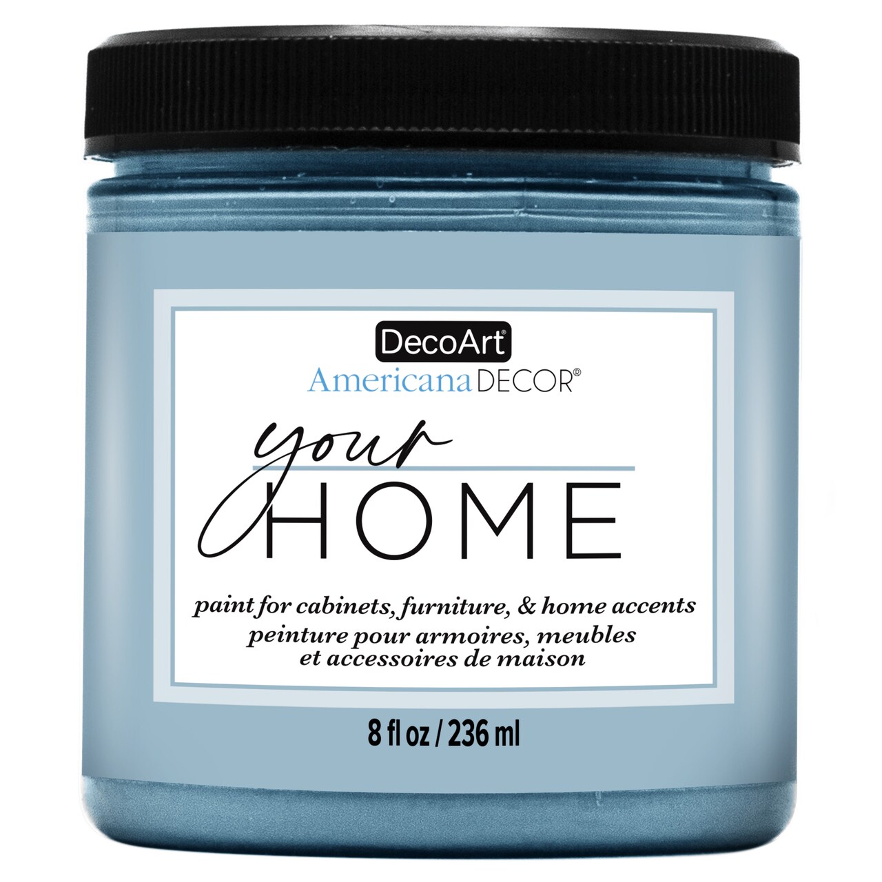 DecoArt Americana Decor All-in-One Furniture & Cabinet Paint, 8oz – No Primer Needed, Adheres to Tile, Laminate & Glossy Surfaces, Satin Finish